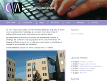 Tablet Screenshot of cva.nl